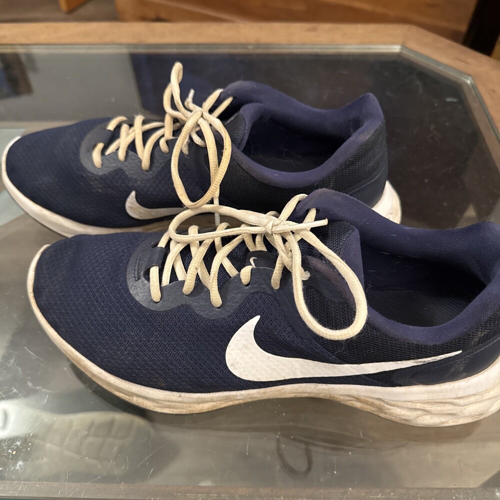 Nike Revolution 6 Mens Size 11.5 Running Shoes Athletic Sneakers Navy DC3728-401